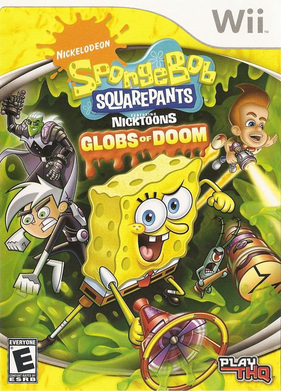 SpongeBob SquarePants Featuring Nicktoons Globs of Doom box art for Wii